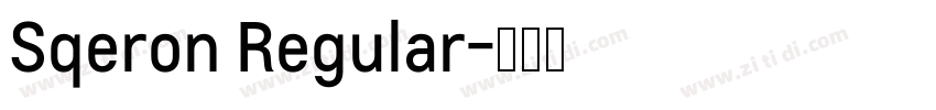 Sqeron Regular字体转换